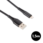 Cble de charge et transfert de donnes compatible iPhone 1,5m