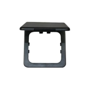 Cadre cache-vis  clapet pour prise noire