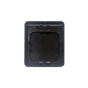 Cadre cache-vis  clapet pour prise noire