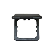 Cadre cache-vis  clapet pour prise noire
