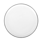 Assiette plate mlamine blanche