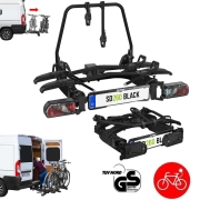 Porte-vlos coulissant sur attelage EUFAB SD260 noir