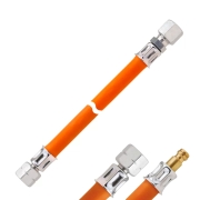 Tuyau gaz 40cm G1/4LH RVS GOK