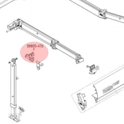 Patte de fixation pied gauche F65S/ F65L Fiamma