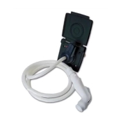 Douche extrieure chaud-froid socle noir