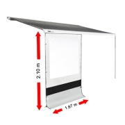 Façade de store Thule Rain Blocker G2 2m10 x 1m67