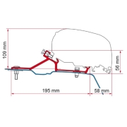 Adaptateur store Fiamma F65 F80 Master aprs 2010