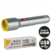 Lampe de poche 500 lumens USB rechargeable SHELL