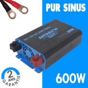 Convertisseur 12V 600W Pur Sinus EASY +