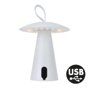 Lampe de table champignon rechargeable