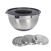 Bol  mlanger inox 25 cm - 3 rpes interchangeables