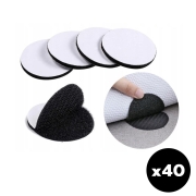 Pastilles velcro adhsives x40