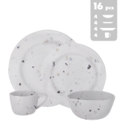 Lot de vaisselle Mlamine Soria Terrazzo