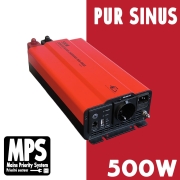 Chargeur convertisseur 500W Pur Sinus 12V/230V avec MPS EZA