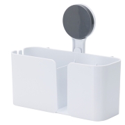 Rangement de douche  ventouse - 3 compartiments