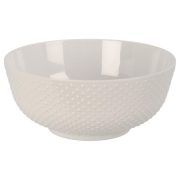 Bol en mlamine blanc  points