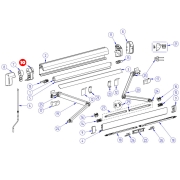 Embout de store gauche avec mcanisme pour store THULE 5200