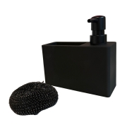 Distributeur de savon avec éponge