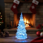 Sapin lumineux LED 12 cm multicolore