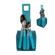 Set de couverts 16 pi�ces bleu