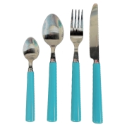 Set de couverts 16 pi�ces bleu