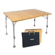 Table de camping Bambou Trigano pliable 120X80 Reconditionn�e