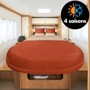 Lit tout fait 4 saisons TERRACOTA Lyocell et Percale