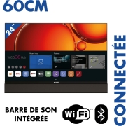 Smart TV LED FHD 60 cm 24 pouces barre de son intégrée ALDEN