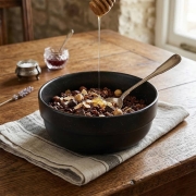 Bol m�lamine 15cm Odette Double Black anti-d�rapant BRUNNER