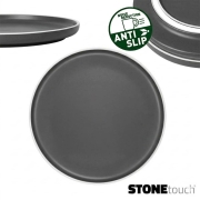 Assiette ronde M�lamine 25cm DOLOMIT Gris