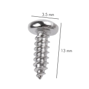 Vis Parker inox tête bombée 3.5x13mm - les 50