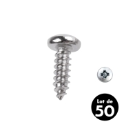 Vis Parker inox tête bombée 3.5x13mm - les 50