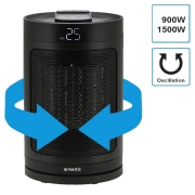 Chauffage c�ramique oscillant MKK-260 900W-1500W MESTIC