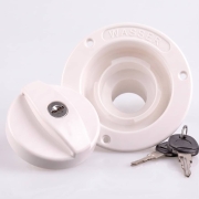 Coupelle eau blanche �40mm verrouillable avec bouchon et 2 cl�s