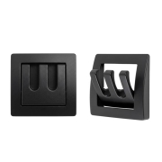 Porte manteau retractable noir 75mm