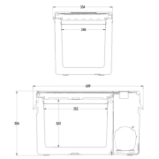 Glaci�re � compression 25L Slim 12/24/230V ANTARION