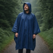 Poncho imperm�able TRIGANO bleu