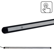 Barre LED plate encastrable tactile 12V noire 762 mm