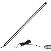 Barre LED plate encastrable tactile 12V noire 762 mm