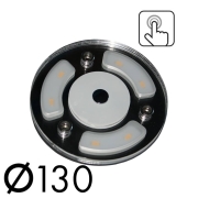 Plafonnier LED rond 12V 130mm 4,7W miroir