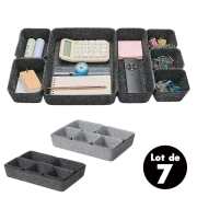 Lot de 7 paniers de rangement