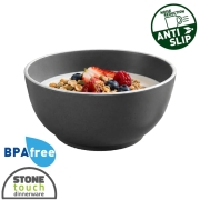 Bol mélamine 15cm Dolomite Gris anti-dérapant BRUNNER
