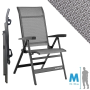 Fauteuil matelass� alu Travelounger Air M Poivre & Sel BRUNNER
