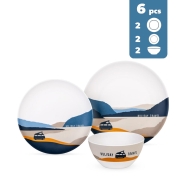 Lot de vaisselle Mélamine Holiday Travel Spirit