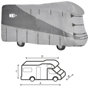 Housse camping-car 7m Polycoat imperméable UV BRUNNER