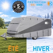 Housse caravane 6m Polycoat imperméable UV BRUNNER