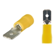 Cosses plates males 6,3 mm - 2,5 � 6 mm2 - Lot de 4
