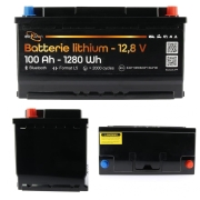 Batterie Lithium 12V 100Ah compact ELEKTRON
