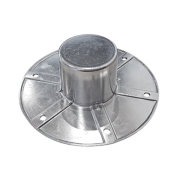 Coupelle alu encastre pour pied de table