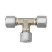 Raccord gaz bicone en T 8mm